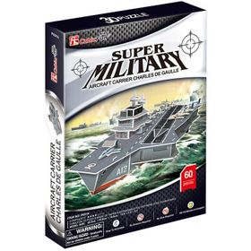 Cubic Fun Aircraft Carrier Charles De Gaulle 60 Parça Puzzle