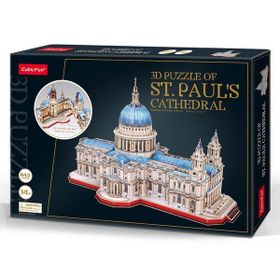 Cubic Fun Aziz Paul Katedrali 3d Büyük Boy ve İç Görünüm Puzzle