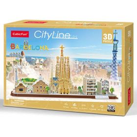 Cubic Fun Barcelona 3d 186 Parça Puzzle