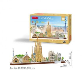 Cubic Fun Barcelona 3d 186 Parça Puzzle