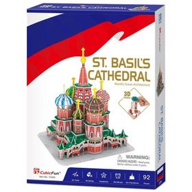 Cubic Fun C239H St Basils Katedrali Rusya 92 Parça 3D Puzzle