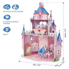 Cubic Fun CUB/E1623H Prenses Gizli Bahçe Şatosu 3d Puzzle