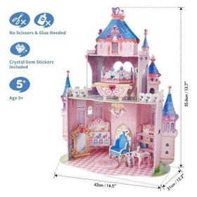 Cubic Fun CUB/E1623H Prenses Gizli Bahçe Şatosu 3d Puzzle