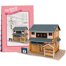 Cubic Fun CUB/W3104H Japon Sushi Restoranı 3D 32 Parça Puzzle