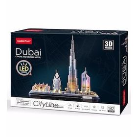 Cubic Fun Dubai 3D 182 Parça Led Işıklı Puzzle