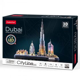 Cubic Fun Dubai 3D 182 Parça Led Işıklı Puzzle