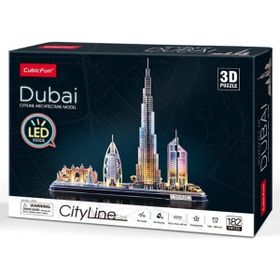 Cubic Fun Dubai 3D 182 Parça Led Işıklı Puzzle