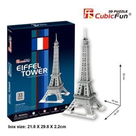 Cubic Fun Eyfel Kulesi Fransa 3D Puzzle