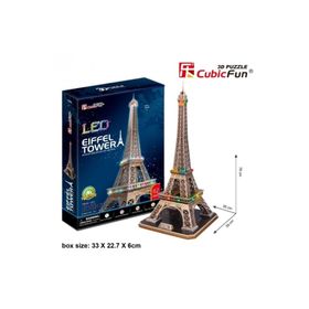 Cubic Fun Eyfel Kulesi Led Işıklı 82 Parça Puzzle