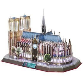 Cubic Fun Fransa Notre Dame Kilisesi 40 Parça Puzzle