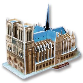 Cubic Fun Fransa Notre Dame Kilisesi 40 Parça Puzzle