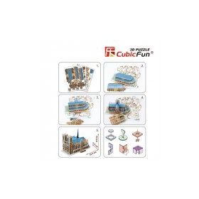 Cubic Fun Fransa Notre Dame Kilisesi 40 Parça Puzzle