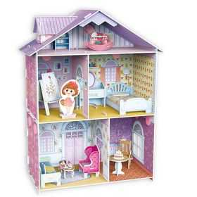 Cubic Fun Küçük Artistin Evi 3D 60 Parça Çocuk Puzzle