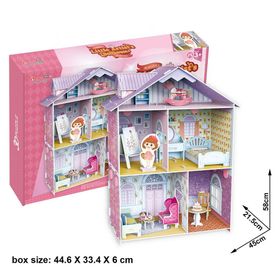 Cubic Fun Küçük Artistin Evi 3D 60 Parça Çocuk Puzzle