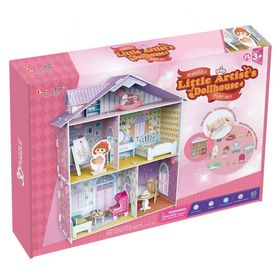 Cubic Fun Küçük Artistin Evi 3D 60 Parça Çocuk Puzzle