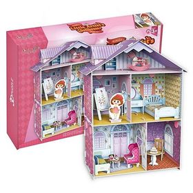 Cubic Fun Küçük Artistin Evi 3D 60 Parça Çocuk Puzzle