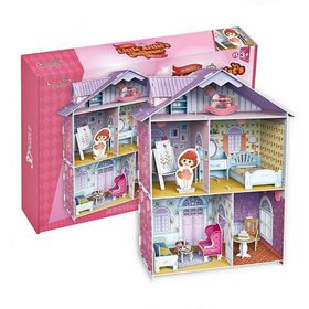 Cubic Fun Küçük Artistin Evi 3D 60 Parça Çocuk Puzzle