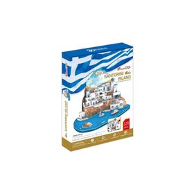 Cubic Fun MC195H Santorini Adası Yunanistan 3D Puzzle