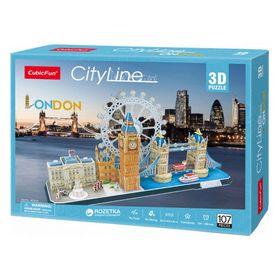 Cubic Fun MC253H City Line London İngiltere 107 Parça 3D Puzzle