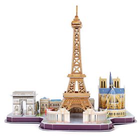 Cubic Fun MC254H City Line Paris Fransa 114 Parça 3D Puzzle
