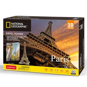 Cubic Fun National Geographic Eyfel Kulesi 3d 80 Parça Puzzle
