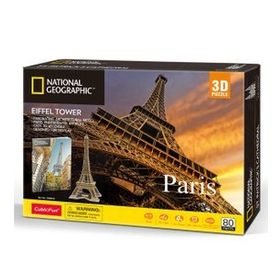 Cubic Fun National Geographic Eyfel Kulesi 3d 80 Parça Puzzle