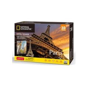 Cubic Fun National Geographic Eyfel Kulesi 3d 80 Parça Puzzle