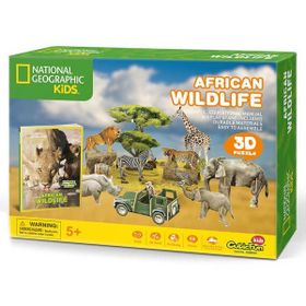 Cubic Fun National Geographic Kids 3d Afrika Yaban Hayatı Puzzle