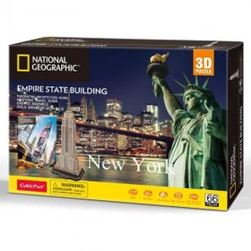 Cubic Fun National Geographic Serisi 3D Empire State Binası Puzzle