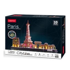 Cubic Fun Paris 3d 115 Parça Led Işıklı Puzzle