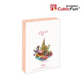 Cubic Fun Paris Şehir Kompozisyonu 74 Parça Puzzle