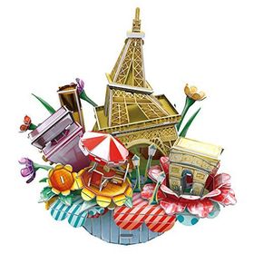 Cubic Fun Paris Şehir Kompozisyonu 74 Parça Puzzle
