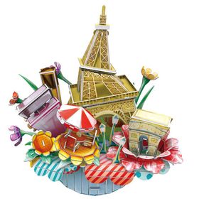 Cubic Fun Paris Şehir Kompozisyonu 74 Parça Puzzle