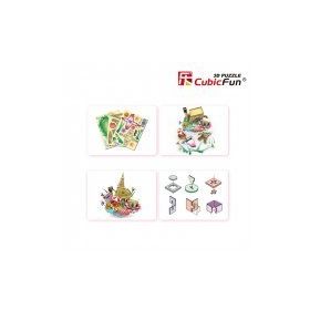 Cubic Fun Paris Şehir Kompozisyonu 74 Parça Puzzle
