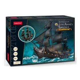 Cubic Fun Queen Anne's Revenge 3d 293 Parça Led Işıklı Puzzle