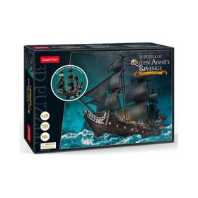 Cubic Fun Queen Anne's Revenge 3d 293 Parça Led Işıklı Puzzle