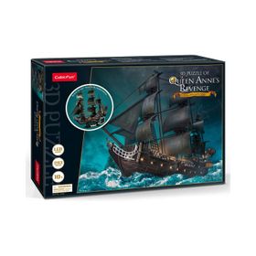 Cubic Fun Queen Anne's Revenge 3d 293 Parça Led Işıklı Puzzle