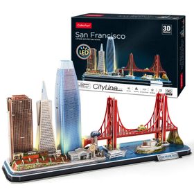Cubic Fun San Francisco 3d 90 Parça Led Işıklı Puzzle