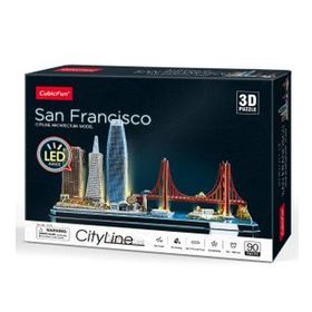 Cubic Fun San Francisco 3d 90 Parça Led Işıklı Puzzle