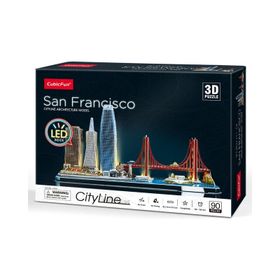 Cubic Fun San Francisco 3d 90 Parça Led Işıklı Puzzle