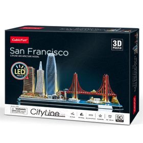 Cubic Fun San Francisco 3d 90 Parça Led Işıklı Puzzle
