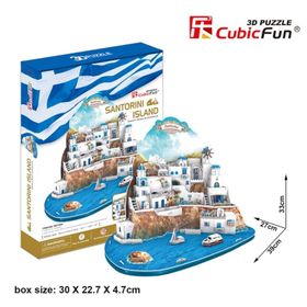 Cubic Fun Santorini Adası 3D 129 Parça Puzzle