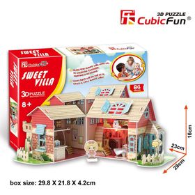 Cubic Fun Sevimli Villa Bebek Evi 84 Parça Puzzle