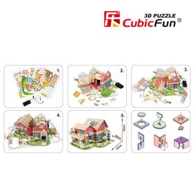 Cubic Fun Sevimli Villa Bebek Evi 84 Parça Puzzle