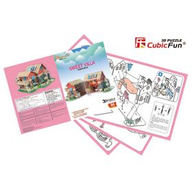 Cubic Fun Sevimli Villa Bebek Evi 84 Parça Puzzle