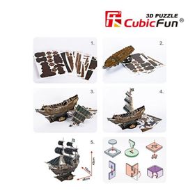 Cubic Fun The Queen Anne's Revenge Gemi 155 Parça 3D Puzzle