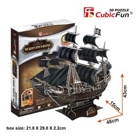 Cubic Fun The Queen Anne's Revenge Gemi 155 Parça 3D Puzzle