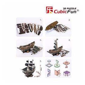 Cubic Fun The Queen Anne's Revenge Gemi 155 Parça 3D Puzzle