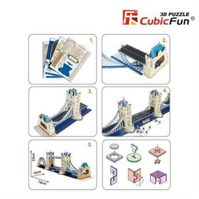 Cubic Fun Tower Bridge İngiltere 120 Parça 3D Puzzle