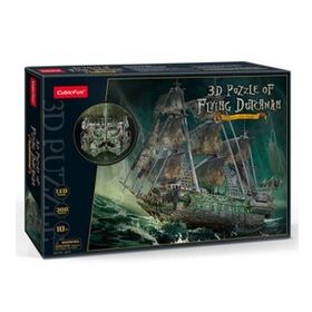 Cubic Fun Uçan Hollandalı Korsan Gemisi 3d 360 Parça Led Iş Puzzle